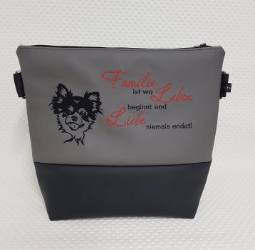 Handtasche "Shiva" Chihuahua mit Spruch