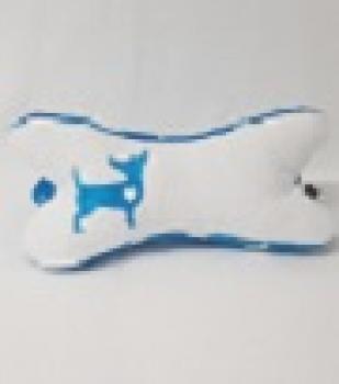 Nackenkissen Blau/Weiß