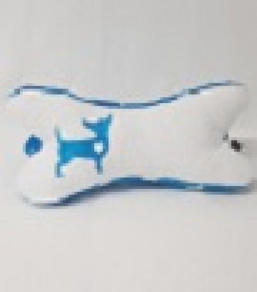 Nackenkissen Blau/Weiß