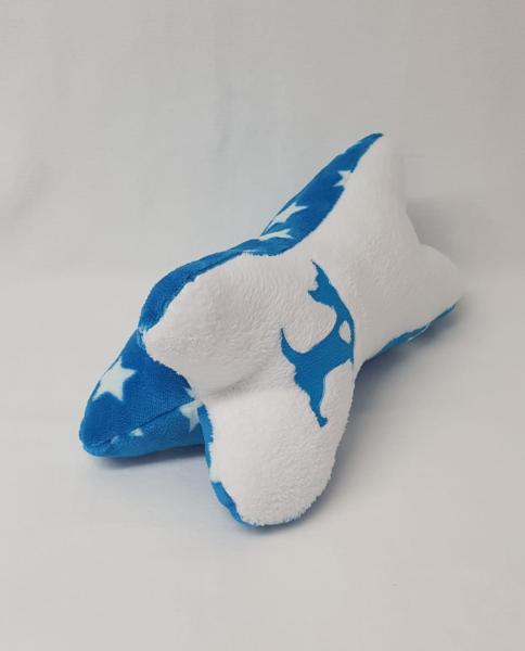Nackenkissen Blau/Weiß